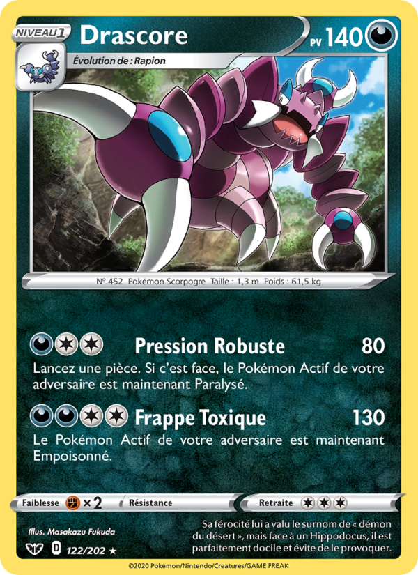 Drascore 122 — Sword & Shield (French Pokémon TCG card)