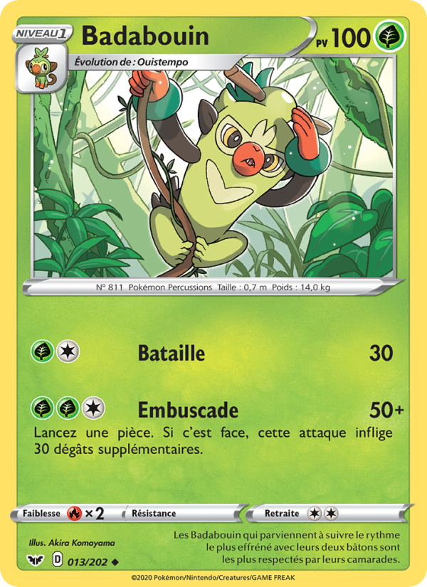 Badabouin 13 — Sword & Shield (French Pokémon TCG card)