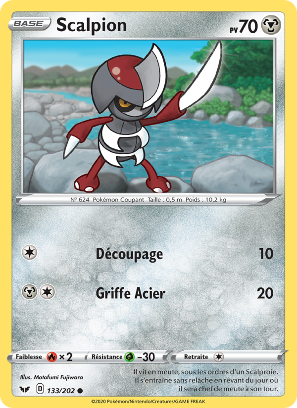 Scalpion 133 — Sword & Shield (French Pokémon TCG card)