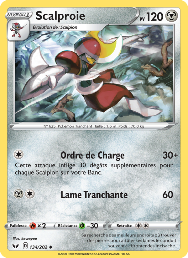 Scalproie 134 — Sword & Shield (French Pokémon TCG card)
