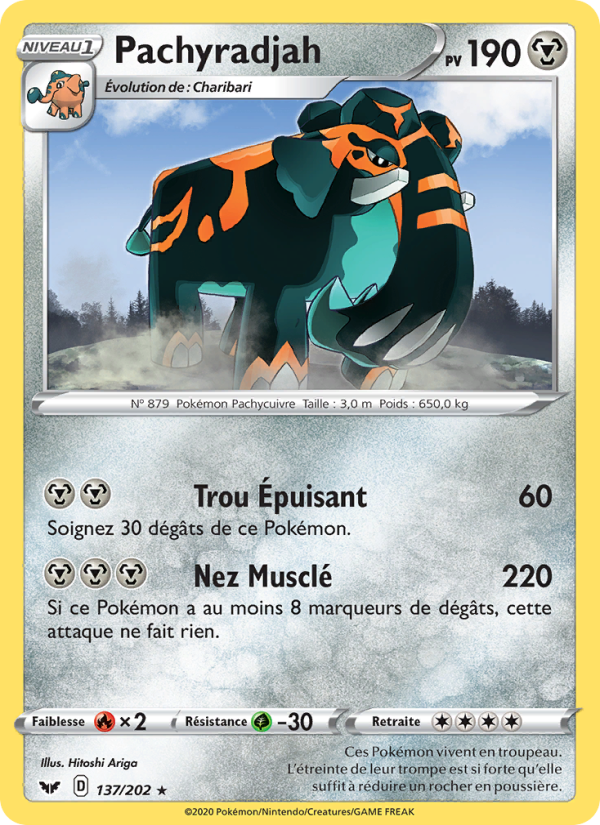 Pachyradjah 137 — Sword & Shield (French Pokémon TCG card)
