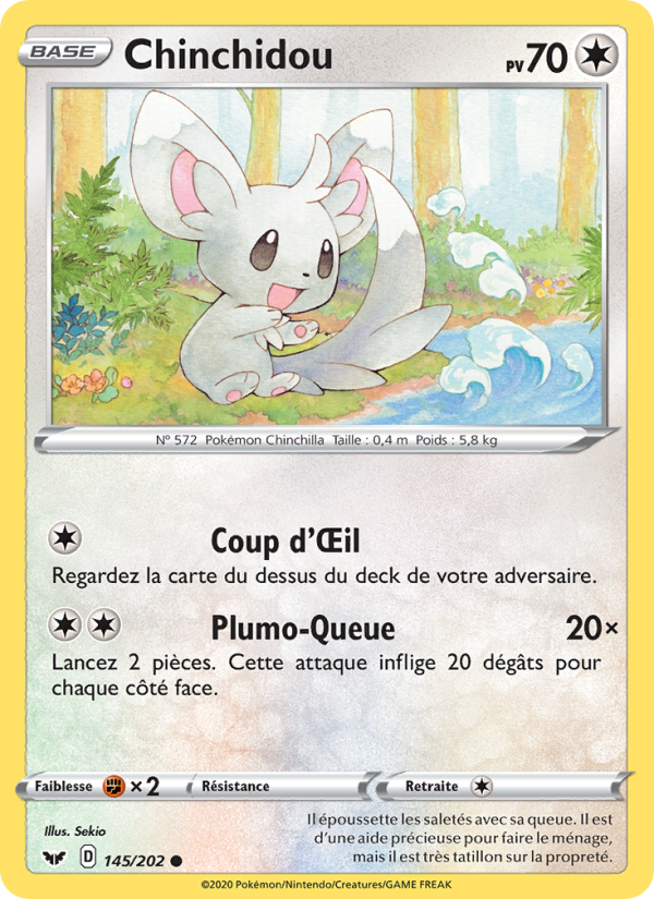 Chinchidou 145 — Sword & Shield (French Pokémon TCG card)