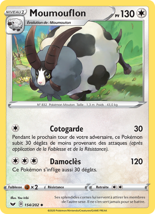 Moumouflon 154 — Sword & Shield (French Pokémon TCG card)