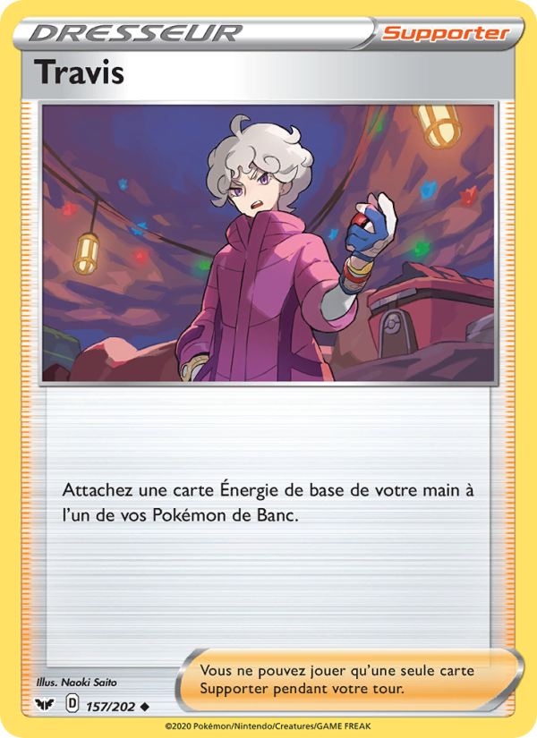 Travis 157 — Sword & Shield (French Pokémon TCG card)