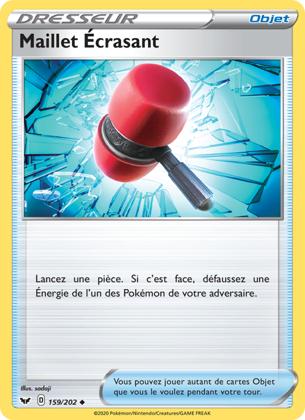 Maillet Écrasant 159 — Sword & Shield (French Pokémon TCG card)