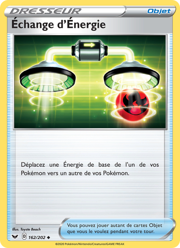 Échange d'Énergie 162 — Sword & Shield (French Pokémon TCG card)