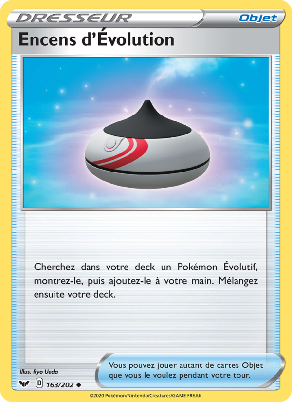 Encens d'Évolution 163 — Sword & Shield (French Pokémon TCG card)