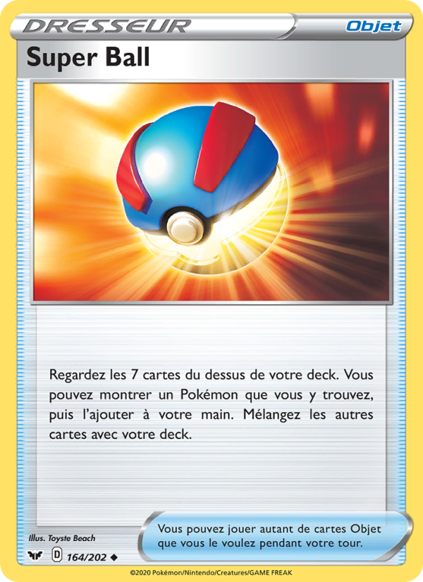 Super Ball 164 — Sword & Shield (French Pokémon TCG card)