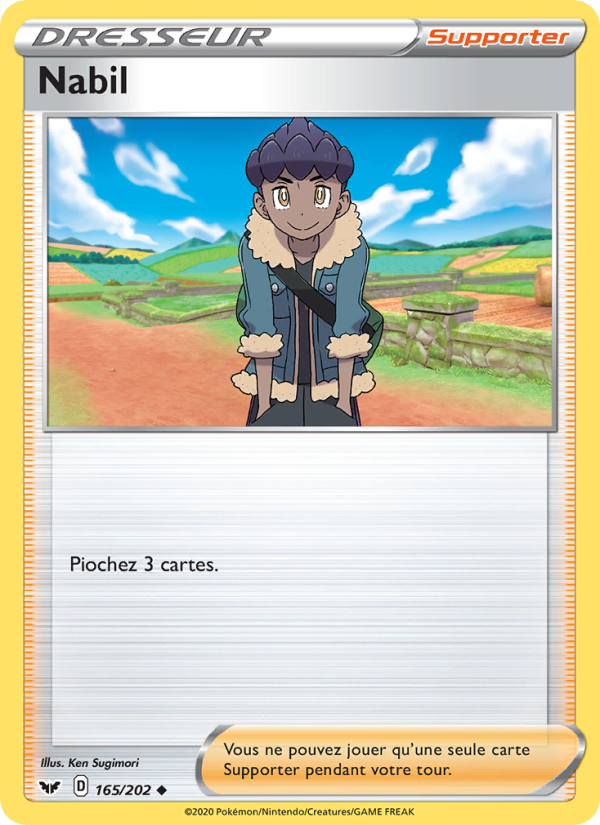 Nabil 165 — Sword & Shield (French Pokémon TCG card)