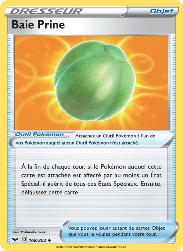 Baie Prine 168 — Sword & Shield (French Pokémon TCG card)