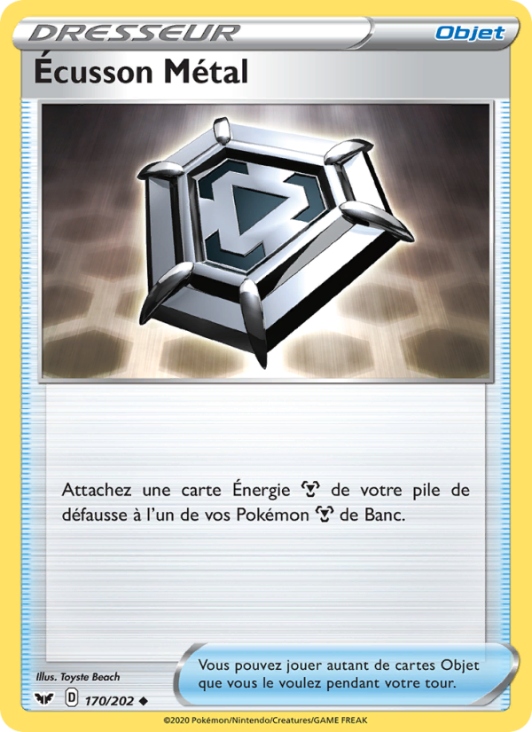 Écusson Métal 170 — Sword & Shield (French Pokémon TCG card)
