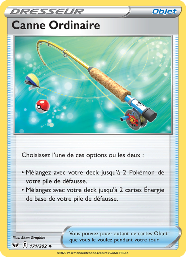 Canne Ordinaire 171 — Sword & Shield (French Pokémon TCG card)