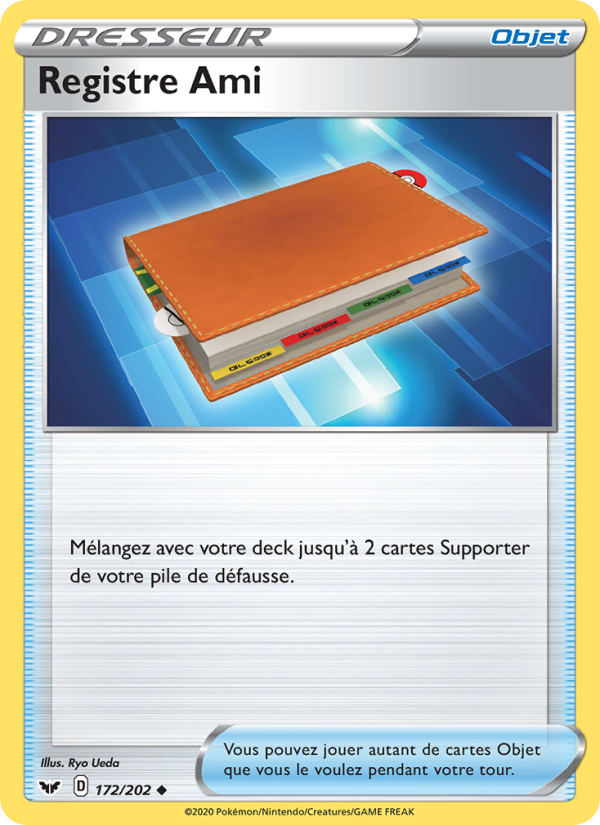Registre Ami 172 — Sword & Shield (French Pokémon TCG card)