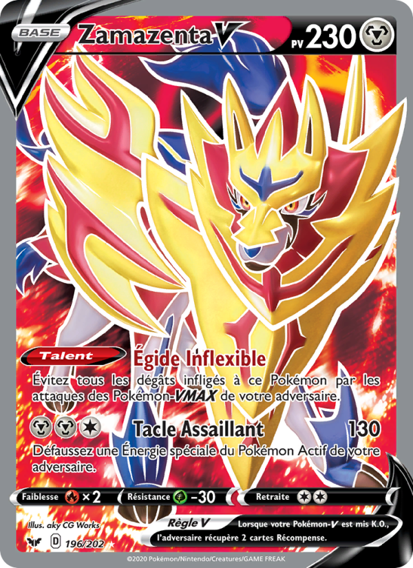 Zamazenta V 196 — Sword & Shield (French Pokémon TCG card)
