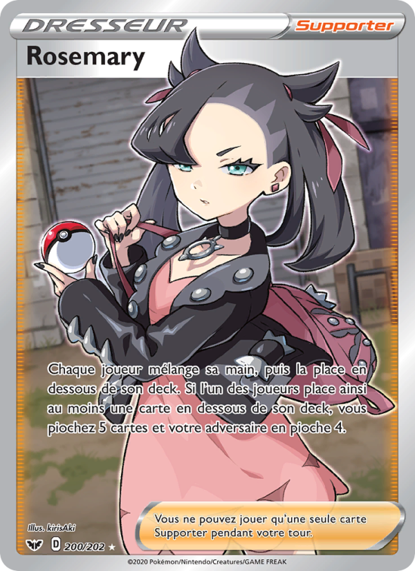Rosemary 200 — Sword & Shield (French Pokémon TCG card)