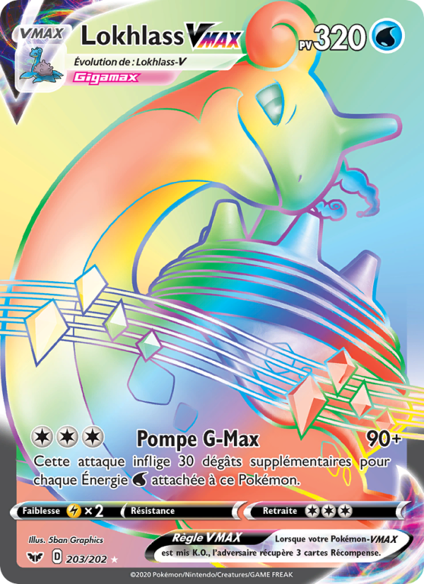 Lokhlass VMAX 203 — Sword & Shield (French Pokémon TCG card)