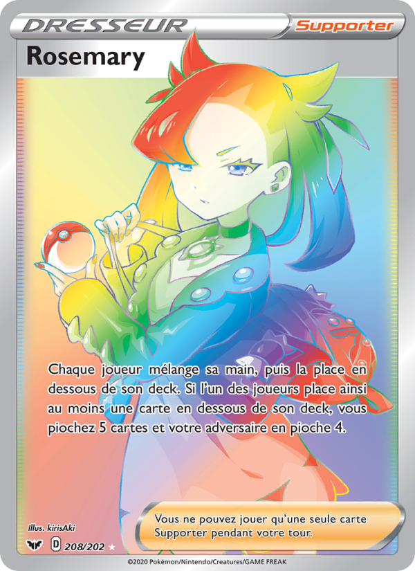 Rosemary 208 — Sword & Shield (French Pokémon TCG card)