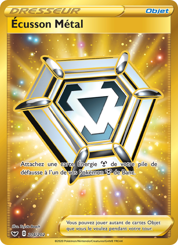 Écusson Métal 214 — Sword & Shield (French Pokémon TCG card)