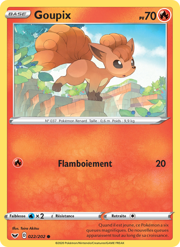 Goupix 22 — Sword & Shield (French Pokémon TCG card)