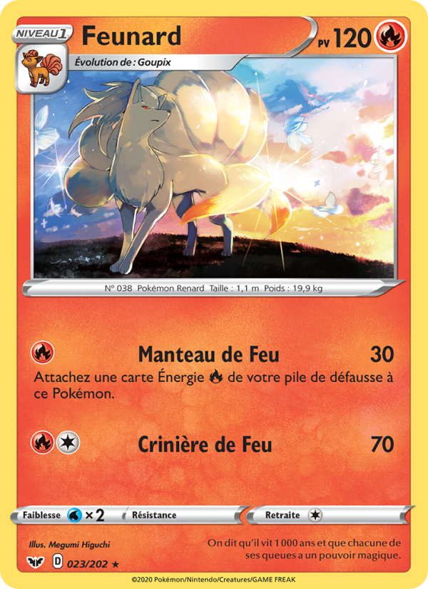 Feunard 23 — Sword & Shield (French Pokémon TCG card)