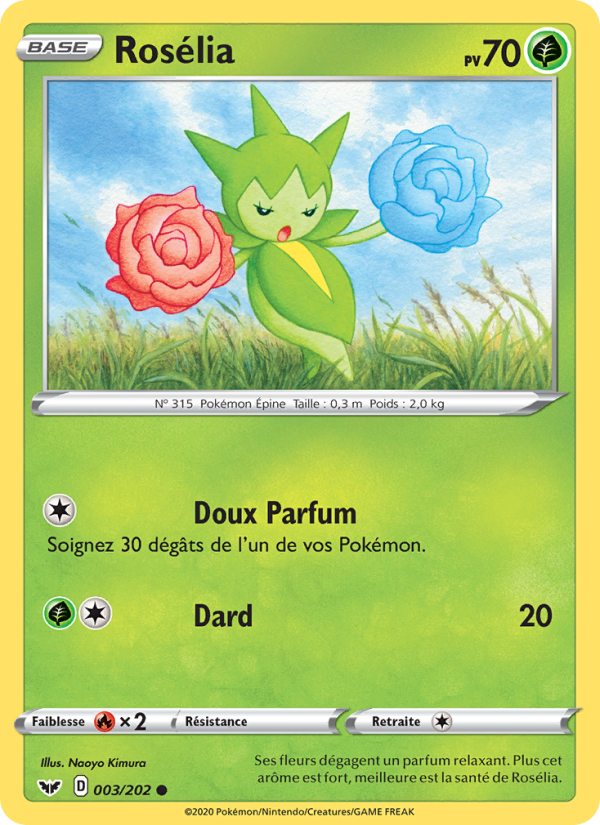 Rosélia 3 — Sword & Shield (French Pokémon TCG card)