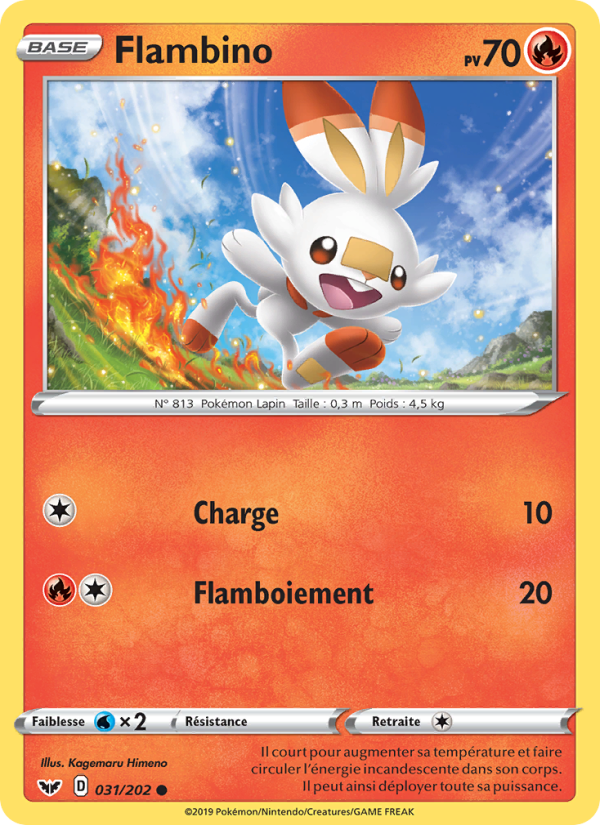 Flambino 31 — Sword & Shield (French Pokémon TCG card)