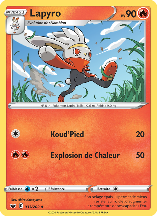 Lapyro 33 — Sword & Shield (French Pokémon TCG card)