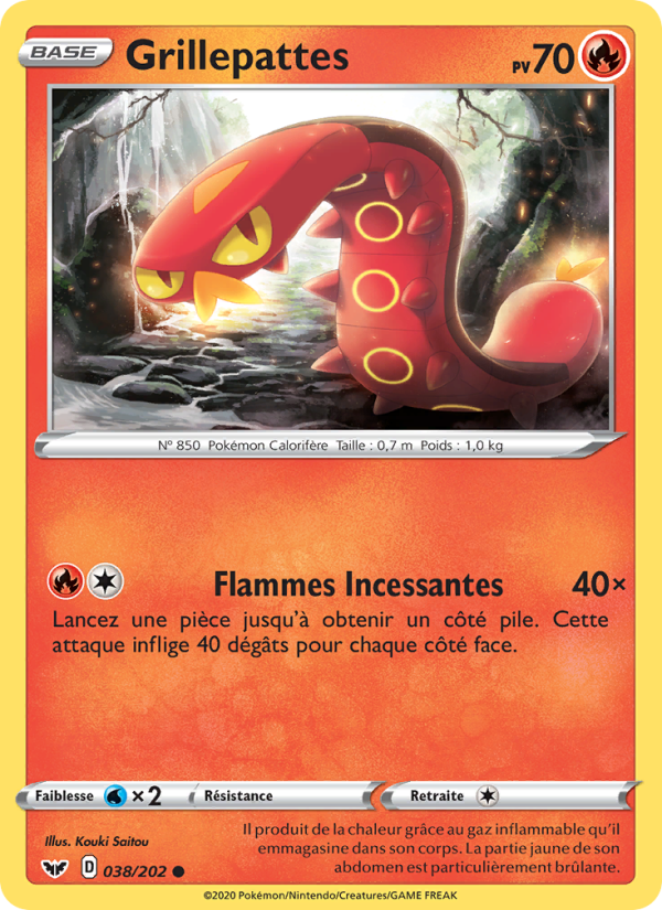 Grillepattes 38 — Sword & Shield (French Pokémon TCG card)