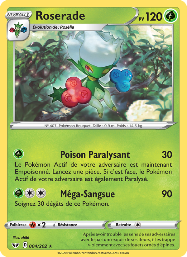 Roserade 4 — Sword & Shield (French Pokémon TCG card)