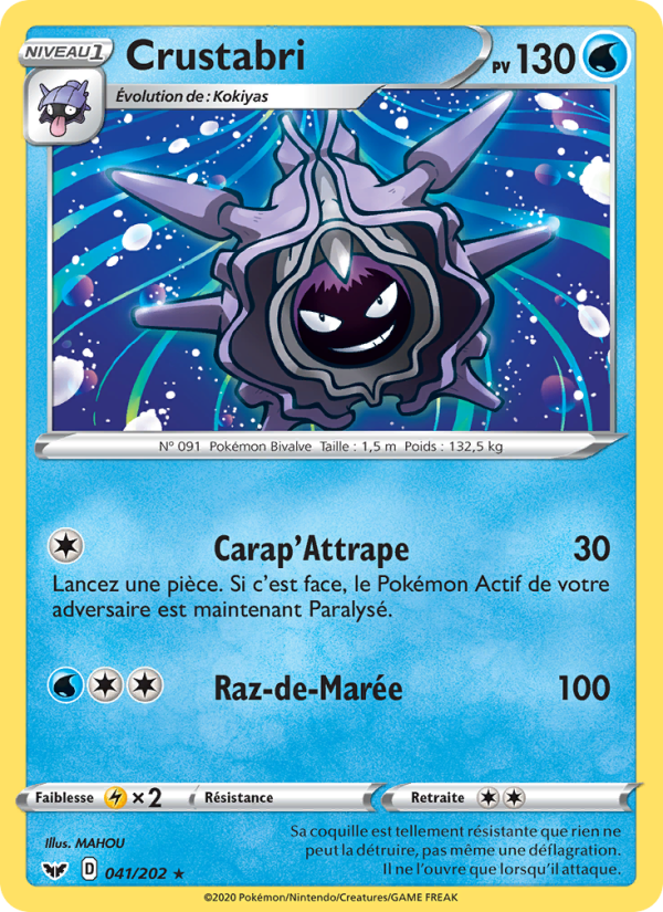 Crustabri 41 — Sword & Shield (French Pokémon TCG card)