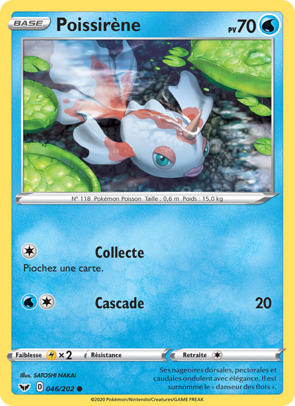 Poissirène 46 — Sword & Shield (French Pokémon TCG card)