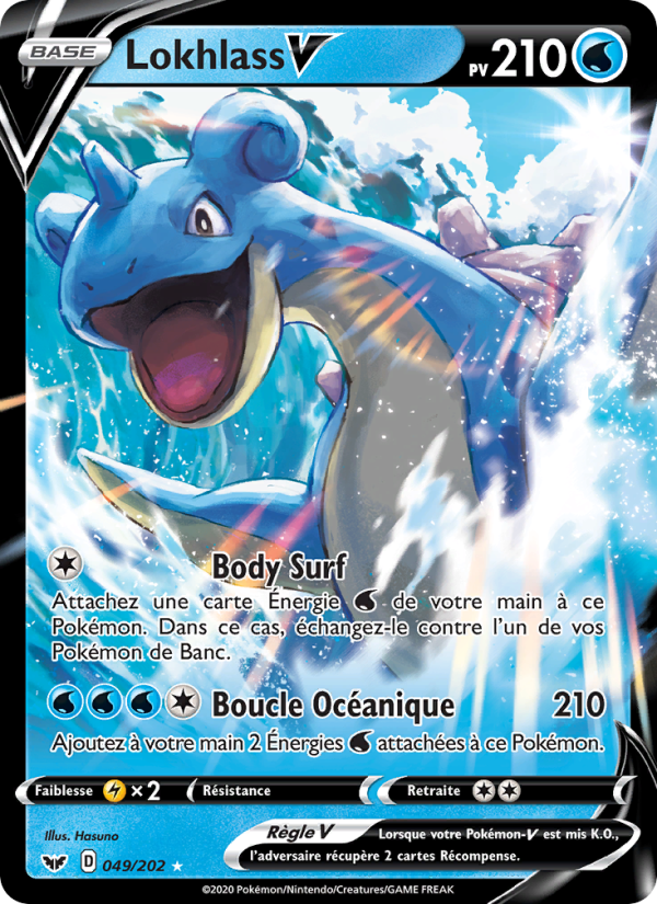 Lokhlass V 49 — Sword & Shield (French Pokémon TCG card)