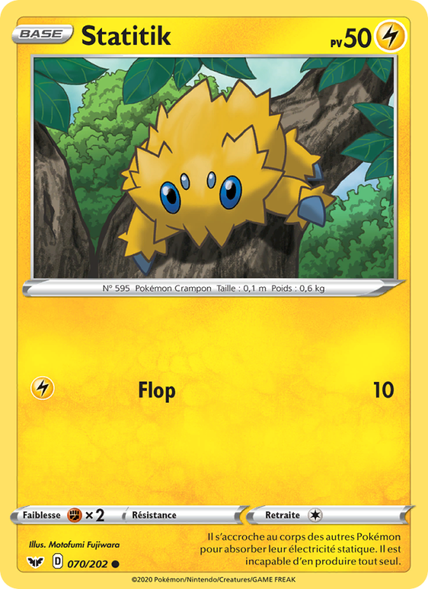 Statitik 70 — Sword & Shield (French Pokémon TCG card)