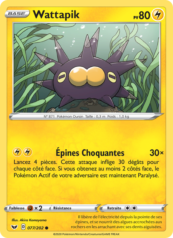 Wattapik 77 — Sword & Shield (French Pokémon TCG card)