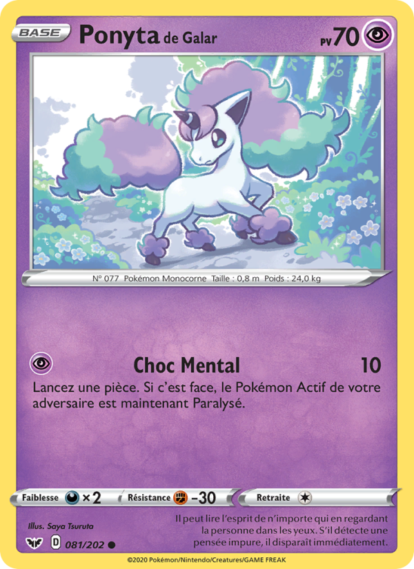 Ponyta de Galar 81 — Sword & Shield (French Pokémon TCG card)