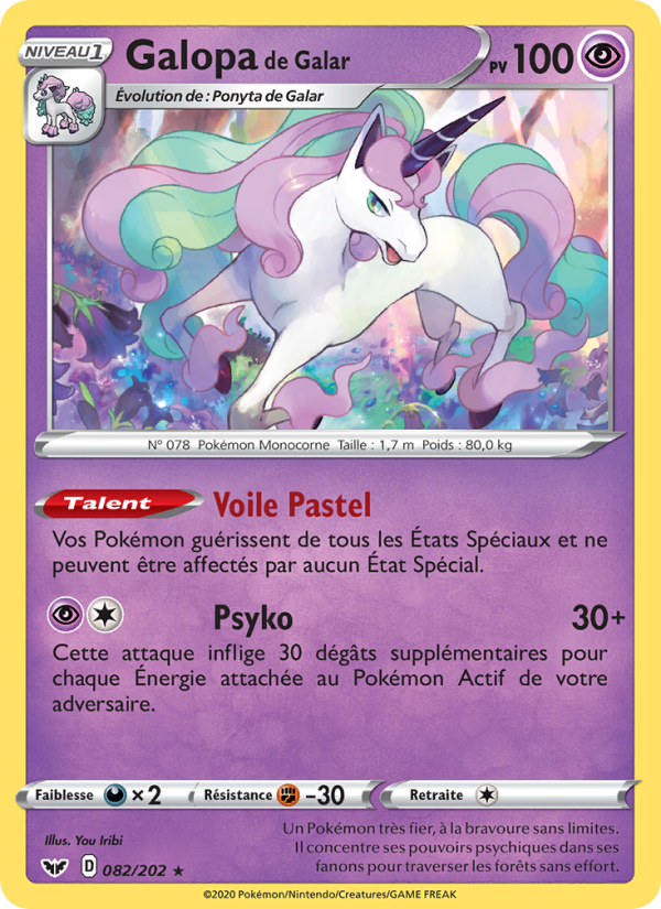 Galopa de Galar 82 — Sword & Shield (French Pokémon TCG card)