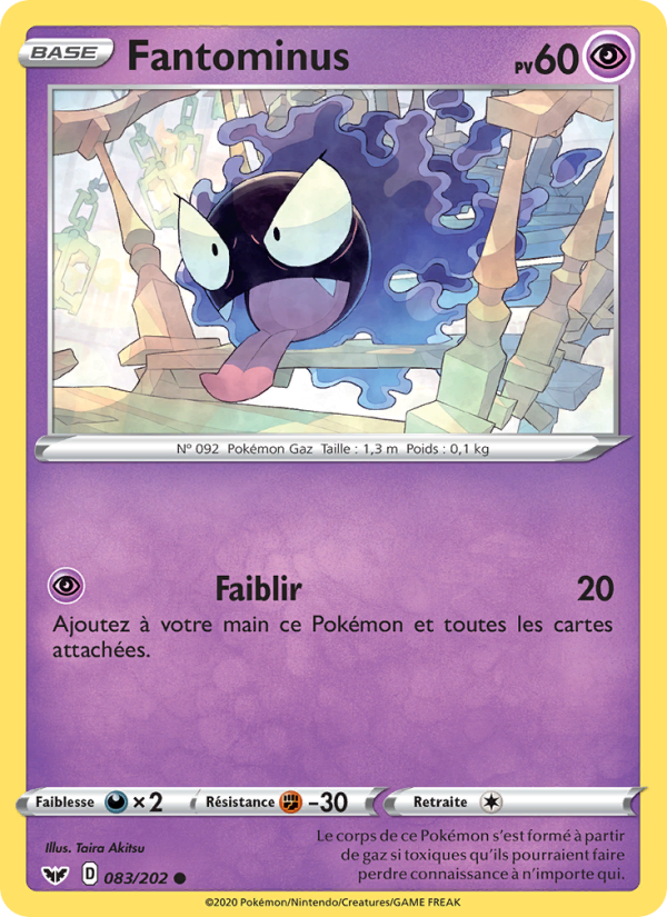 Fantominus 83 — Sword & Shield (French Pokémon TCG card)
