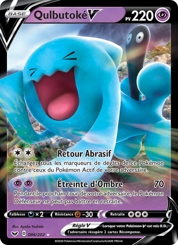 Qulbutoké V 86 — Sword & Shield (French Pokémon TCG card)