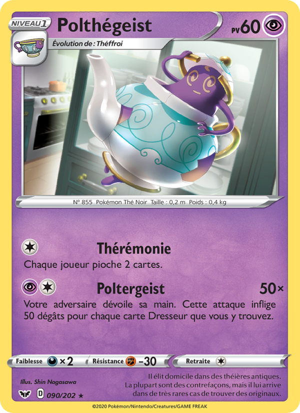 Polthégeist 90 — Sword & Shield (French Pokémon TCG card)