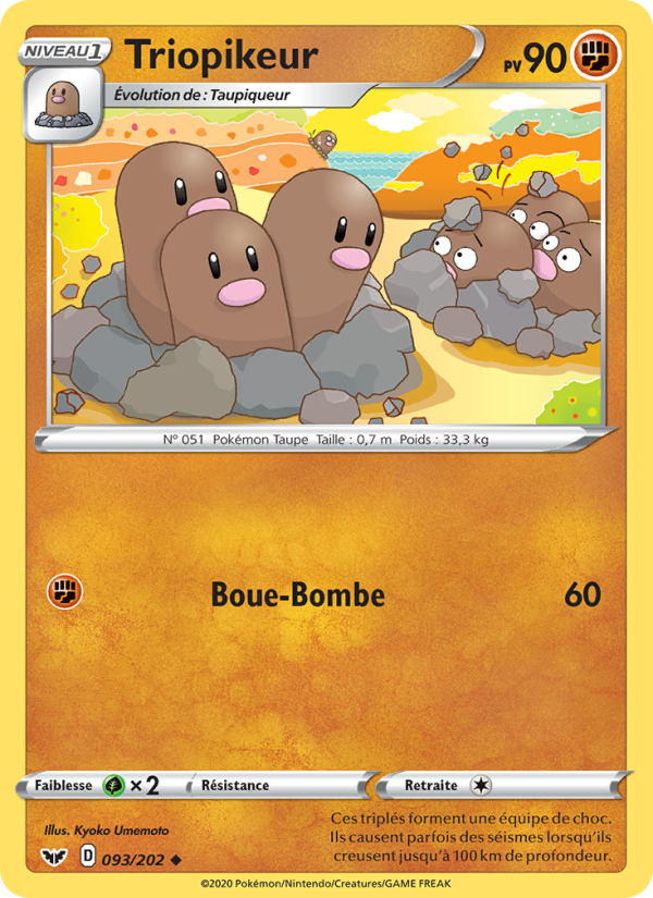 Triopikeur 93 — Sword & Shield (French Pokémon TCG card)