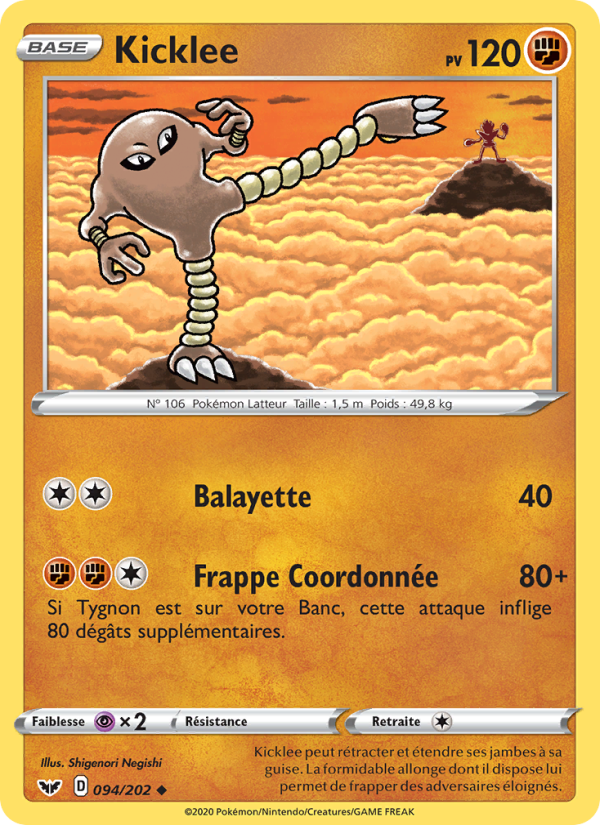 Kicklee 94 — Sword & Shield (French Pokémon TCG card)