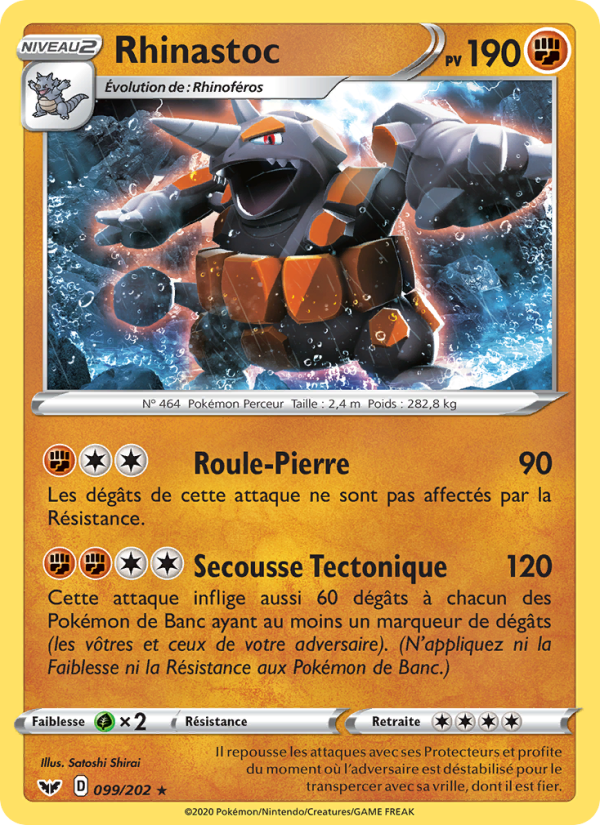 Rhinastoc 99 — Sword & Shield (French Pokémon TCG card)