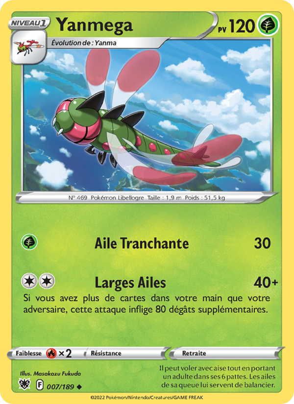 Yanmega 007 — Astral Radiance (French Pokémon TCG card)