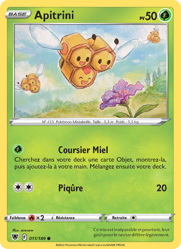 Apitrini 011 — Astral Radiance (French Pokémon TCG card)