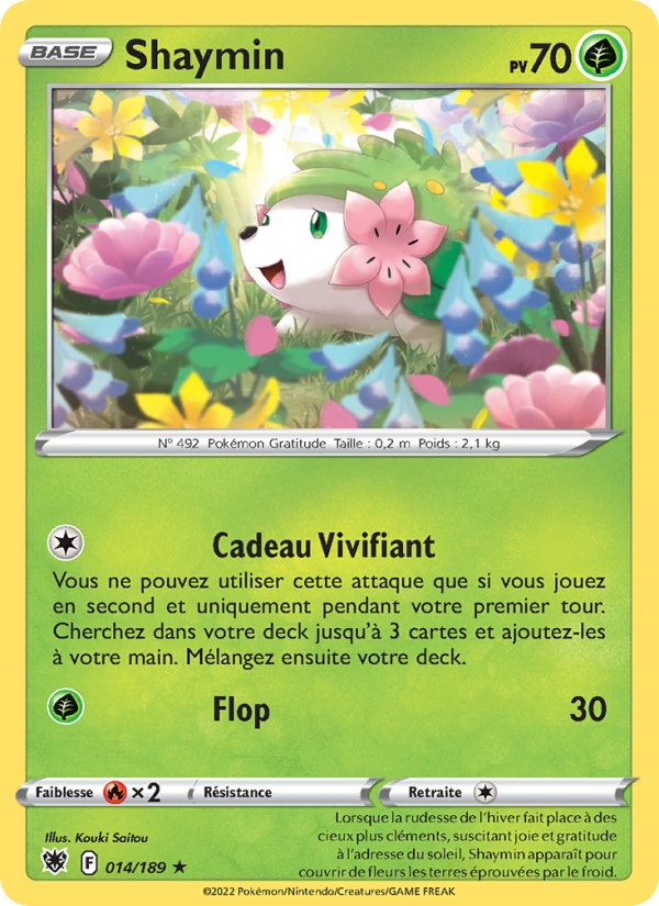 Shaymin 014 — Astral Radiance (French Pokémon TCG card)