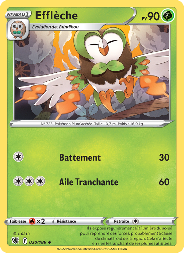 Efflèche 020 — Astral Radiance (French Pokémon TCG card)