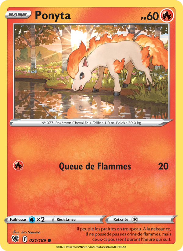 Ponyta 021 — Astral Radiance (French Pokémon TCG card)