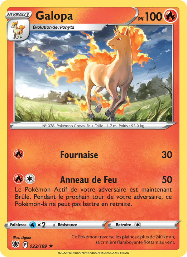 Galopa 022 — Astral Radiance (French Pokémon TCG card)