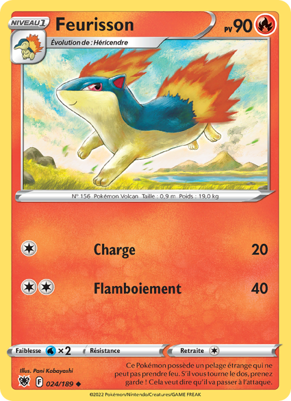 Feurisson 024 — Astral Radiance (French Pokémon TCG card)