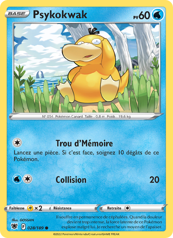 Psykokwak 028 — Astral Radiance (French Pokémon TCG card)